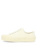 "Jil Sander" sneakers femme blanches en toile – Image 3