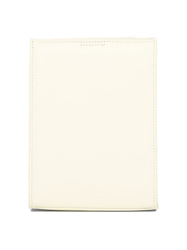 "Jil Sander" Pochette homme blanche en cuir - Image 3