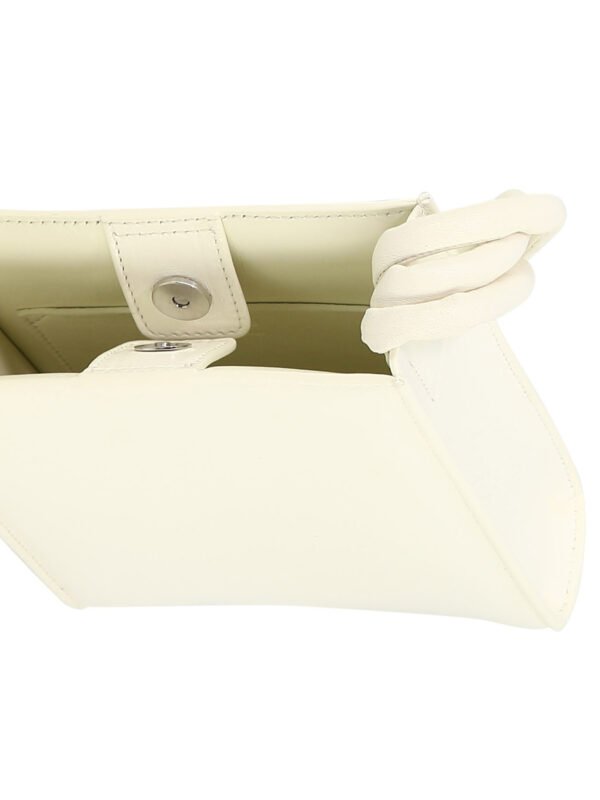 "Jil Sander" Pochette homme blanche en cuir - Image 5