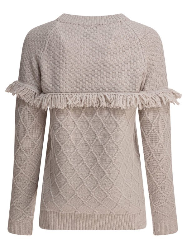 "Rakkì" pull femme beige en laine – Image 2
