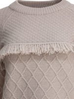 "Rakkì" pull femme beige en laine – Image 3
