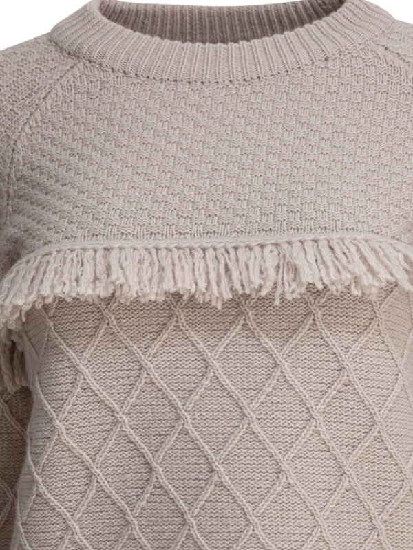 "Rakkì" pull femme beige en laine – Image 3