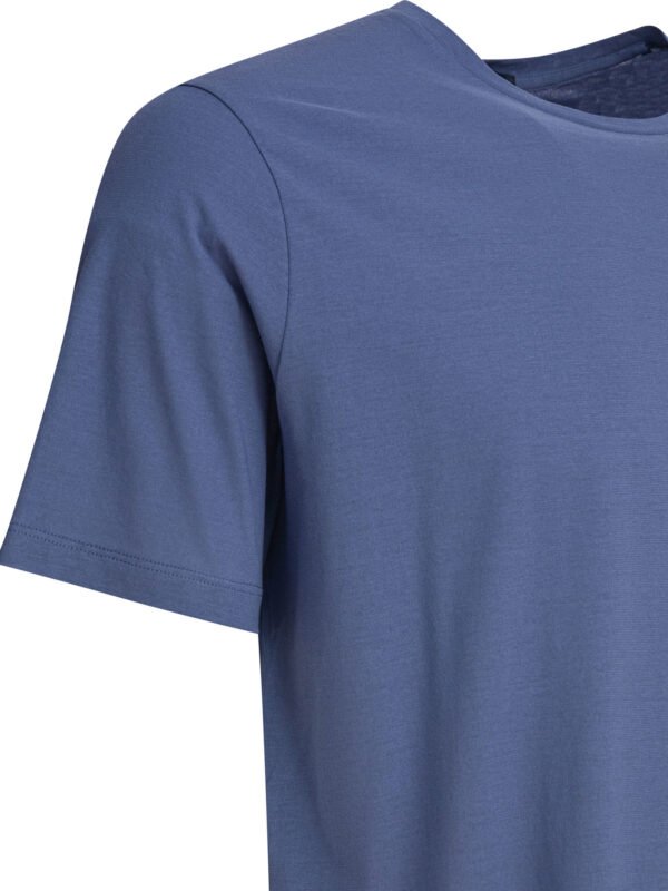 "Herno" t-shirt bleu clair en coton pour homme – Image 4