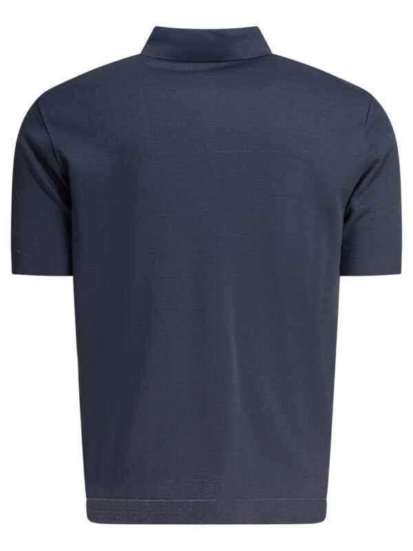 "Herno" polo bleu en coton coupe regular pour homme – Image 2