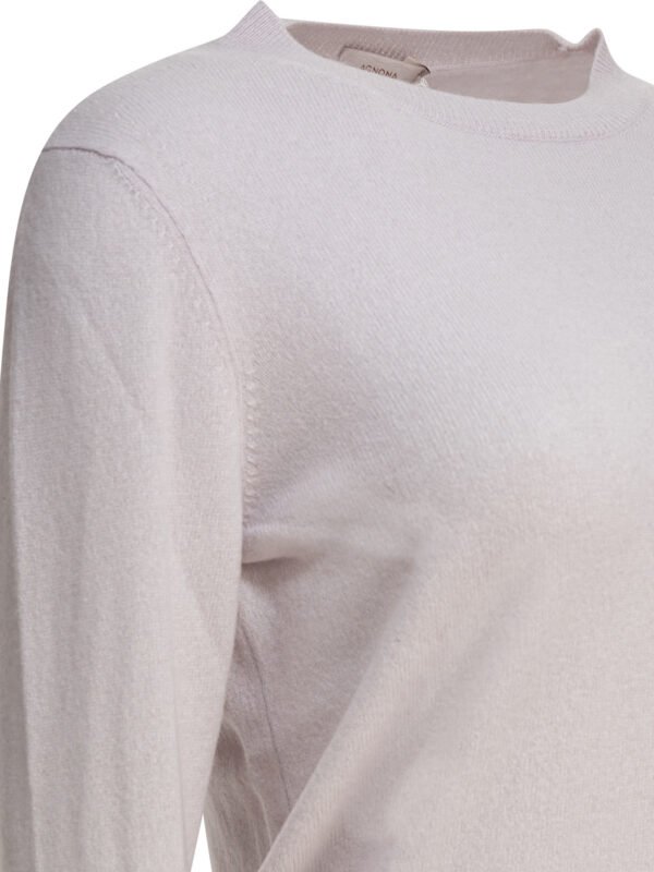 "Agnona" pull femme beige en laine coupe regular - Image 4