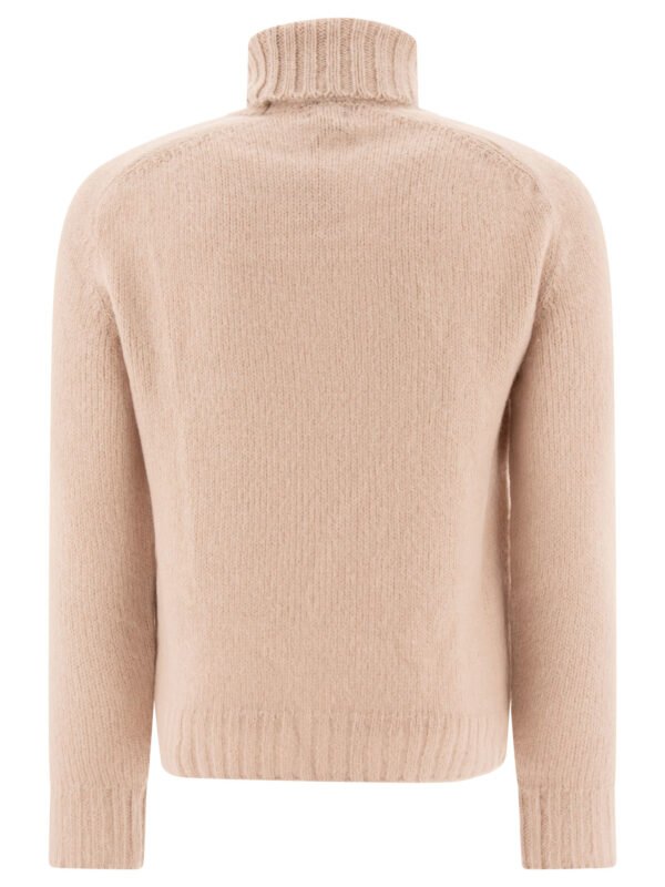 "Tom Ford" pull col roulé homme beige en laine et mohair coupe regular - Image 2
