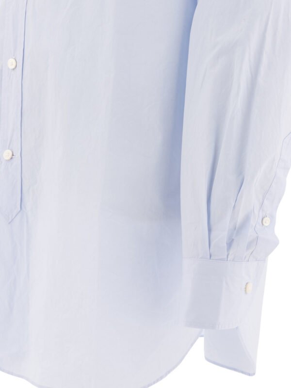 "Kaptain Sunshine" chemise homme bleu clair en coton – Image 4