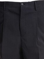 "Kaptain Sunshine" pantalon homme noir en coton et soie coupe regular – Image 3