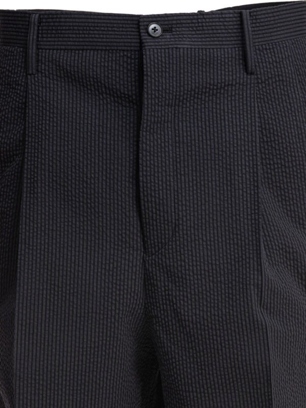 "Kaptain Sunshine" pantalon homme noir en coton et soie coupe regular – Image 3