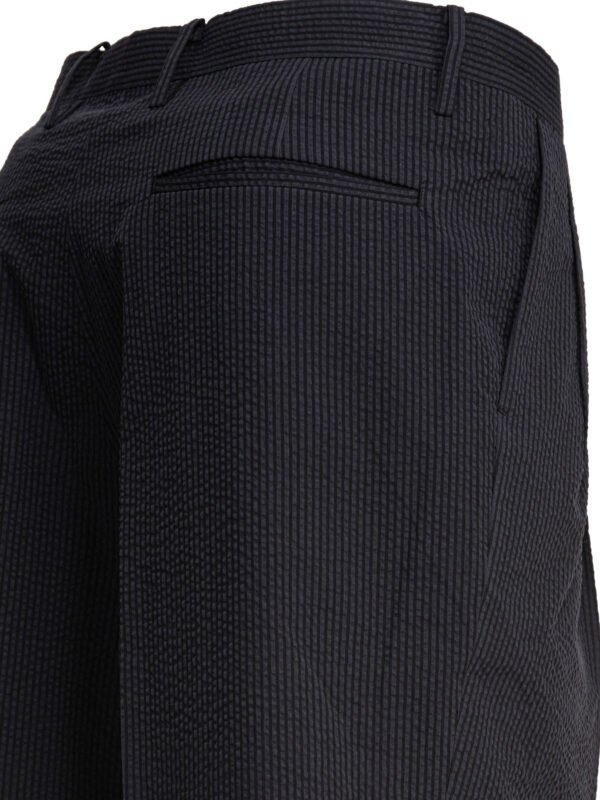 "Kaptain Sunshine" pantalon homme noir en coton et soie coupe regular – Image 4