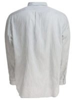 "Kaptain Sunshine" chemise homme blanche à rayures bleues en coton – Image 2