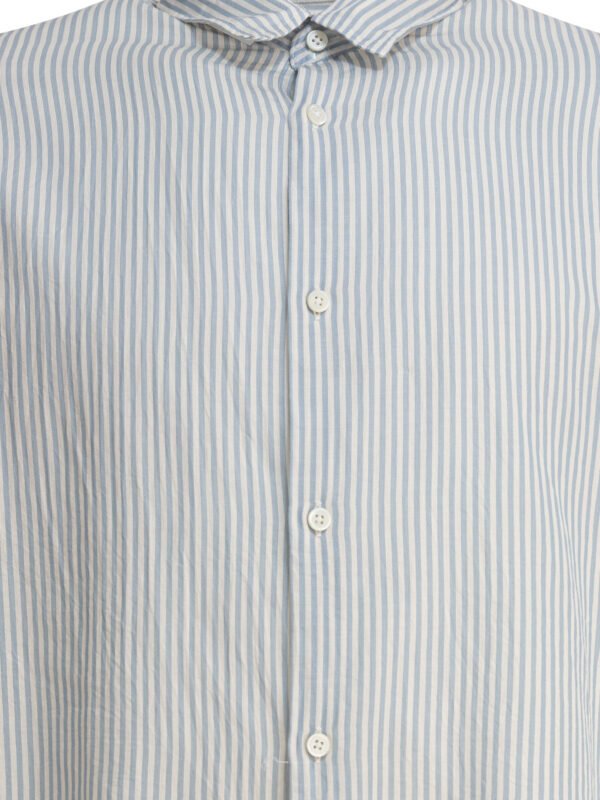"Kaptain Sunshine" chemise bleu clair sans manches en coton pour homme - Image 3