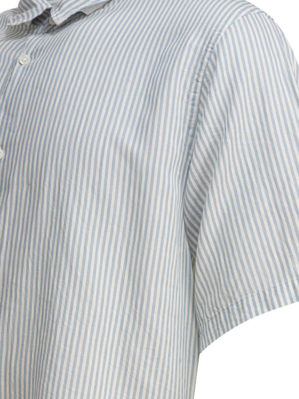 "Kaptain Sunshine" chemise bleu clair sans manches en coton pour homme - Image 4