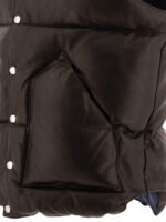 "Kaptain Sunshine" Veste homme noire en cuir avec rembourrage duvet coupe regular – Image 4