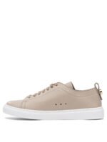 "Henderson Baracco" sneakers beige en cuir et caoutchouc pour femme – Image 3