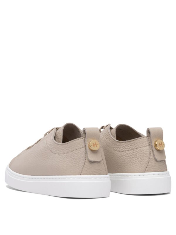 "Henderson Baracco" sneakers beige en cuir et caoutchouc pour femme – Image 4