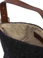 "Ibeliv" sac à main femme noir en raphia – Image 5
