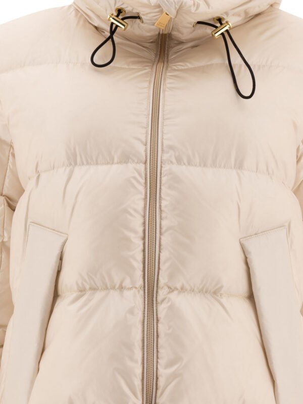 "Tatras" doudoune femme beige Arali en nylon avec duvet – Image 3