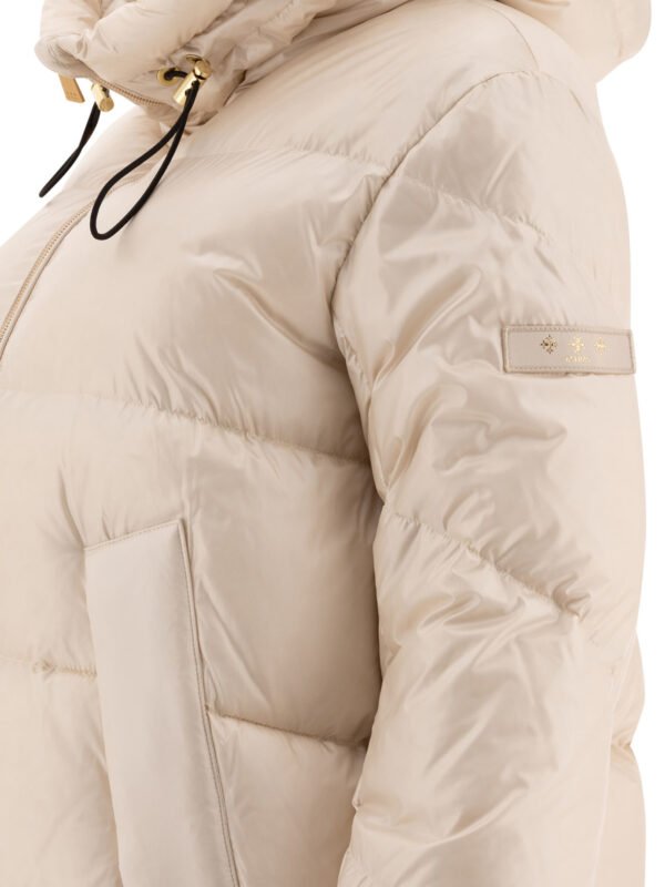 "Tatras" doudoune femme beige Arali en nylon avec duvet – Image 4