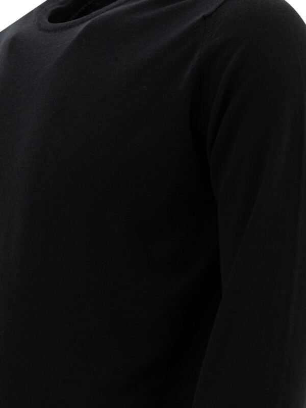 "John Smedley" pull homme noir Lundy en laine mérinos – Image 4