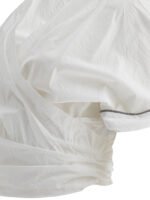 "Brunello Cucinelli" top blanc en coton pour femme – Image 4