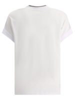 "Brunello Cucinelli" T-shirt femme blanc coton – Image 2