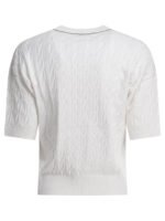 "Brunello Cucinelli" t-shirt femme blanc en coton – Image 2