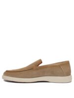 "Santoni" Mocassins homme beiges en suède avec semelle en caoutchouc - Image 3