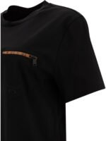 "MCM" t-shirt femme noir en coton coupe regular - Image 4