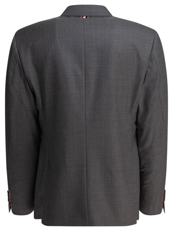 "Thom Browne" blazer homme gris en laine coupe tailored - Image 2