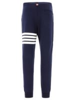 "Thom Browne" pantalon de jogging homme bleu en coton coupe regular – Image 2