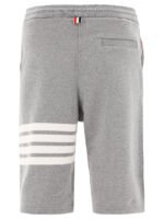 "Thom Browne" short homme gris en coton coupe regular - Image 2