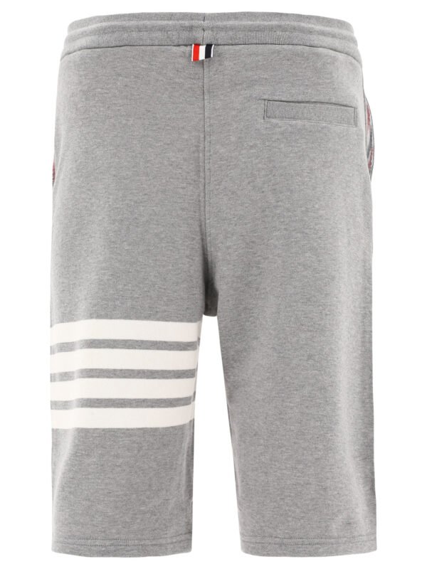 "Thom Browne" short homme gris en coton coupe regular - Image 2