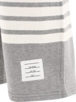 "Thom Browne" short homme gris en coton coupe regular - Image 4