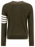 "Thom Browne" pull vert en laine coupe regular pour homme - Image 2