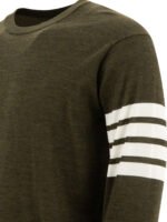 "Thom Browne" pull vert en laine coupe regular pour homme - Image 4