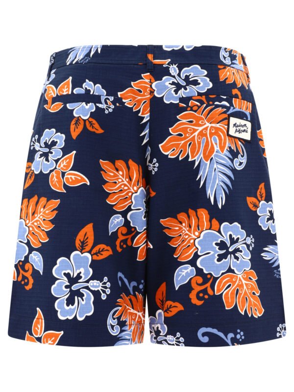"Maison Kitsuné" short homme bleu en coton coupe regular – Image 2