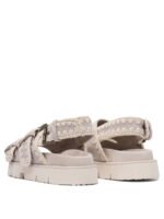 "Mou" sandales femme grises en cuir - Image 4