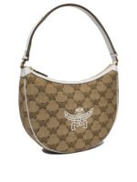 "Mcm" sac à main beige en cuir – Image 2