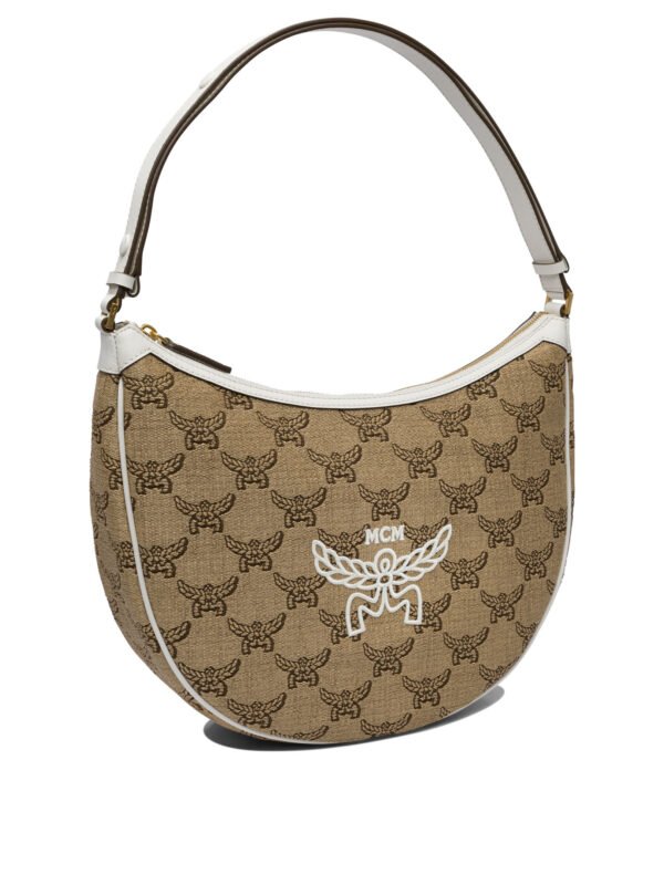 "Mcm" sac à main beige en cuir – Image 2