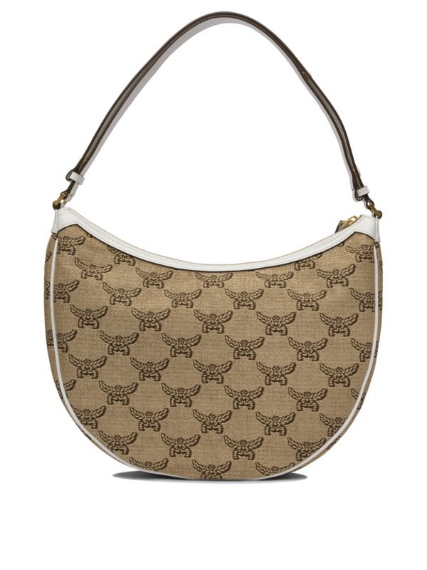 "Mcm" sac à main beige en cuir – Image 3