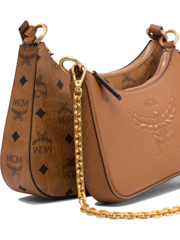 "MCM" Sac à main femme marron en cuir – Image 4
