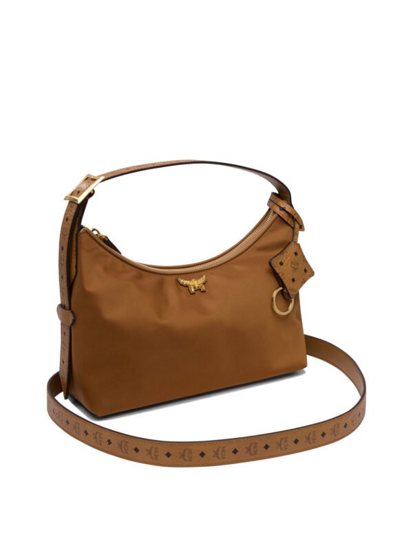 "MCM" sac bandoulière femme marron en nylon et cuir - Image 2