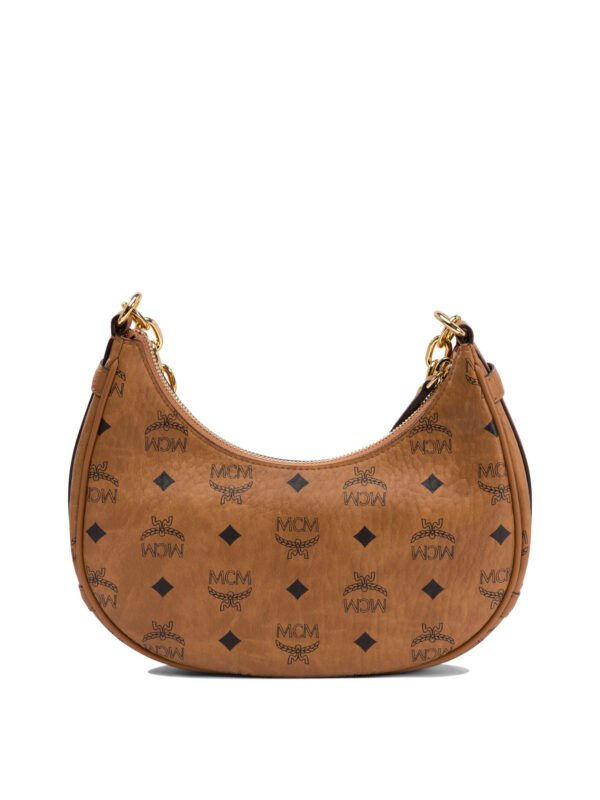 "MCM" sac à main femme marron en cuir – Image 3