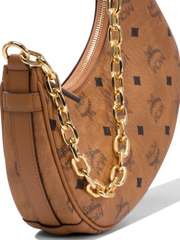 "MCM" sac à main femme marron en cuir – Image 4