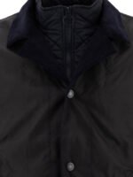 "Barbour" manteau homme noir Utility Sapper en coton ciré – Image 3