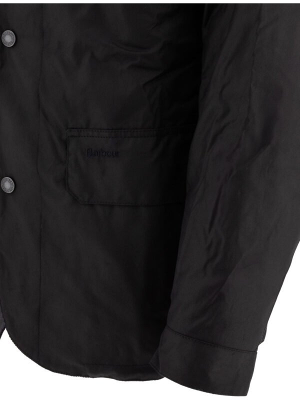 "Barbour" manteau homme noir Utility Sapper en coton ciré – Image 4