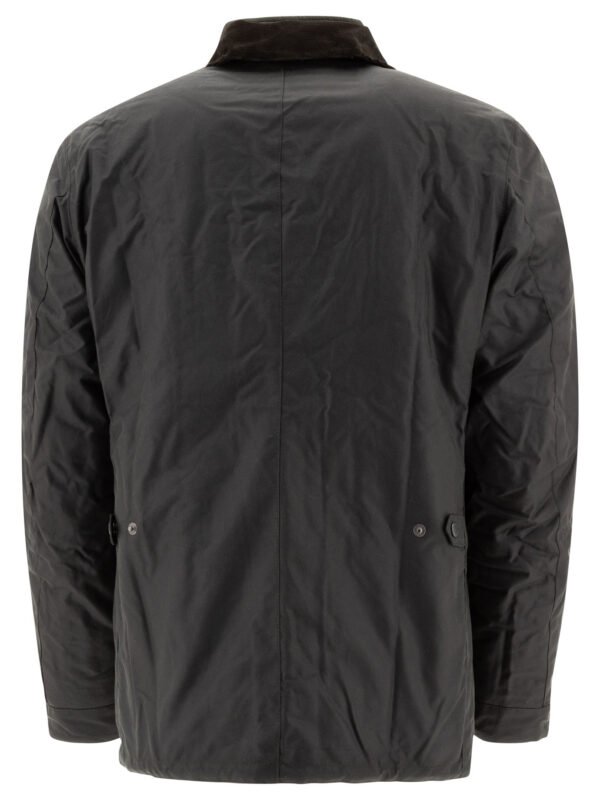 "Barbour" manteau homme noir Utility Sapper en coton ciré - Image 2
