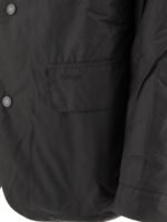 "Barbour" manteau homme noir Utility Sapper en coton ciré - Image 4