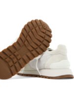 "Brunello Cucinelli" Sneakers femme blanches en cuir – Image 5